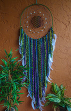 Load image into Gallery viewer, XL~18” Athena Inspired Flower of Life Dream Catcher